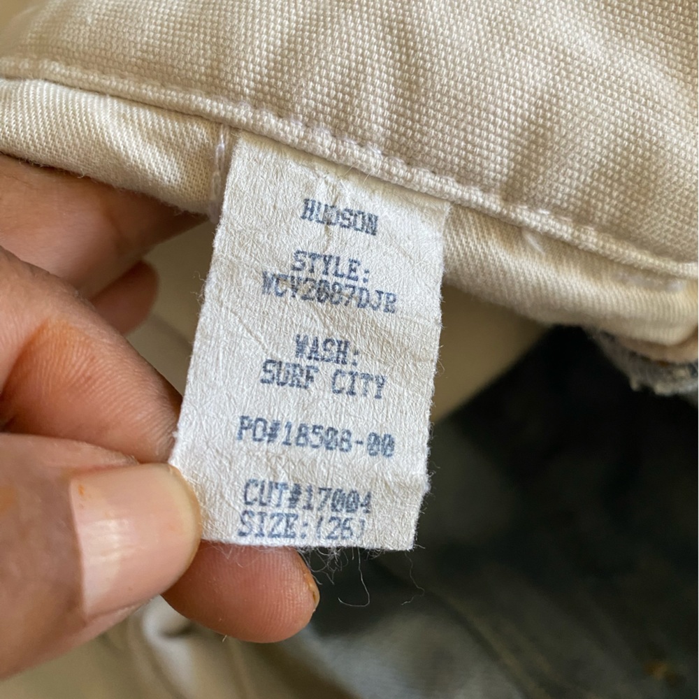 Hudson Two Tone Patchwork Straight Leg Five Pocke… - image 8